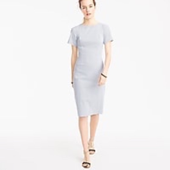 J. Crew Dresses & Skirts - 👗 J Crew Gathered sleeve dress in seersucker 2